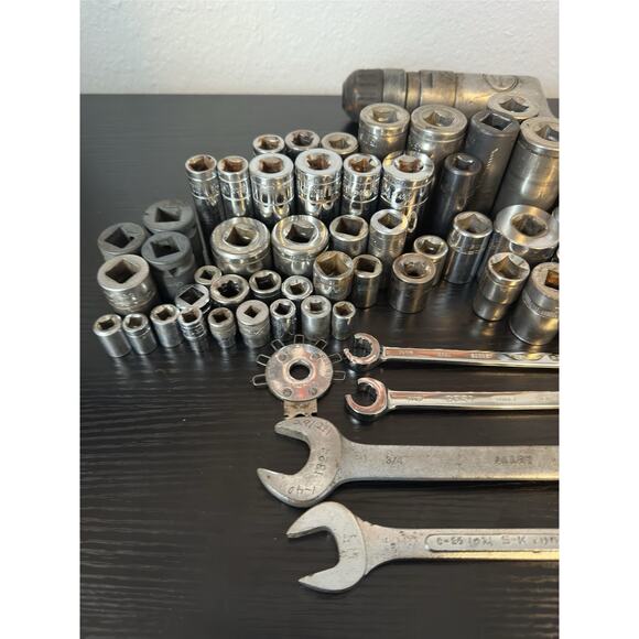 67 Piece Socket, Wrench, Tools All USA MADE Sk, Craftsman, Bonney, Etc - Picture 2 of 6